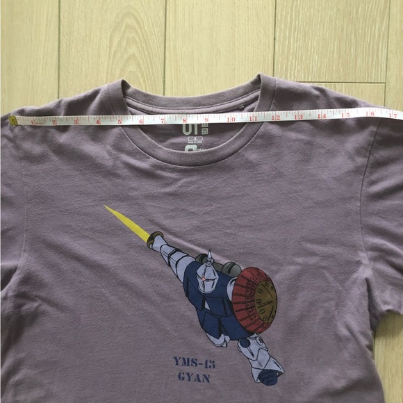Uniqlo Purple Gundam YMS-15 GYAN T Shirt - Picture 2 of 9